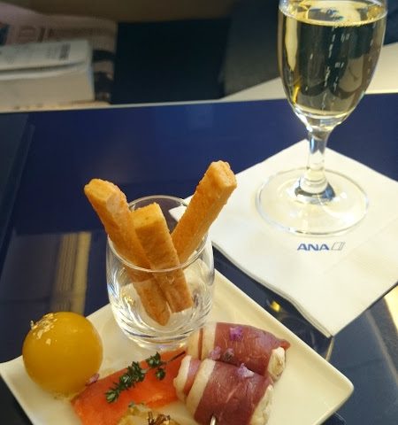 ANA first class canapes