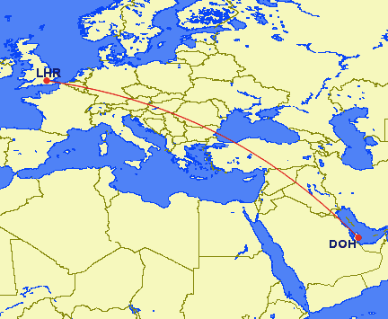 doh lhr - REVIEW - Qatar Airways : First Class - A380 - Doha (DOH) to London (LHR)