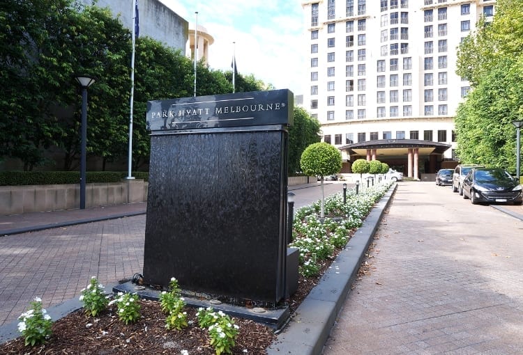 park hyatt melbourne entrance