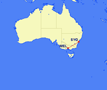 syd mel - REVIEW - Qantas: Business Class - Sydney to Melbourne (B767)