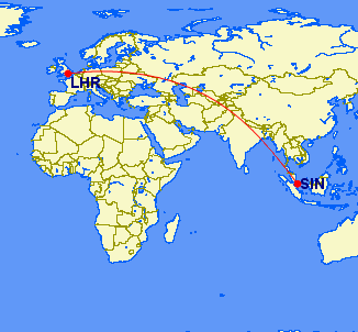 lhr sin - REVIEW - British Airways : Club World Business Class - London Heathrow to Singapore (A380)