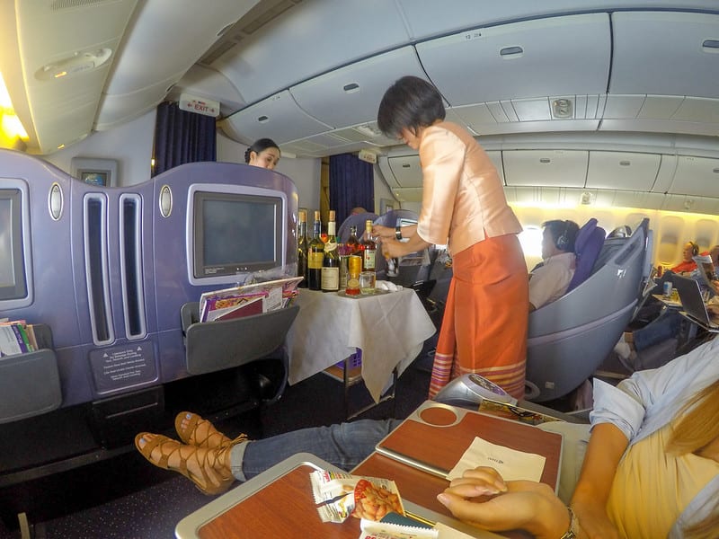25106495153 a4cc605a42 c - REVIEW - Thai Airways : Business Class - Manila to Bangkok (B772)