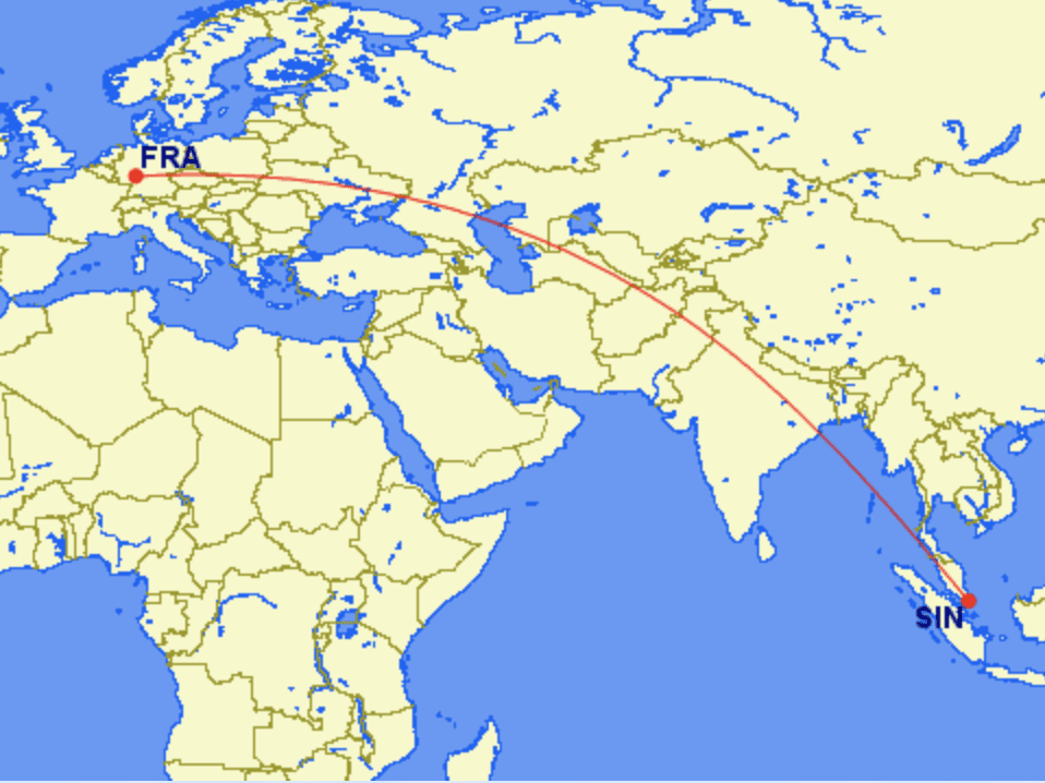 fra sin - REVIEW - Singapore Airlines : Business Class - Singapore to Frankfurt (A380)