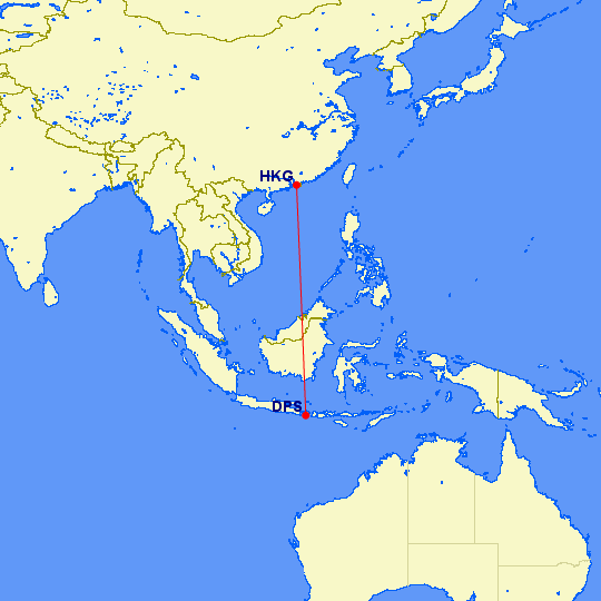 hkg dps - REVIEW - Cathay Pacific : Business Class - Hong Kong to Jakarta (A330 Longhaul config)