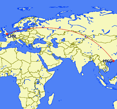 hkg lhr - REVIEW - Cathay Pacific : Business Class - Hong Kong to London (B77W)