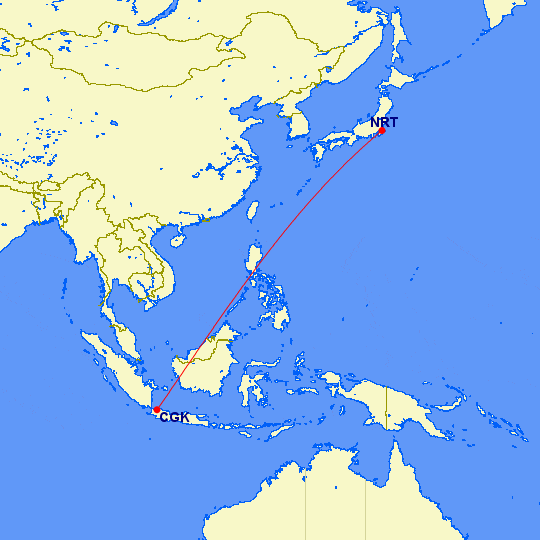 nrt cgk - REVIEW - JAL : Business Class - Jakarta to Tokyo Narita (B77W)