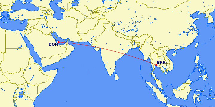 doh bkk - REVIEW - Qatar Airways : First Class - Doha to Bangkok (A380)