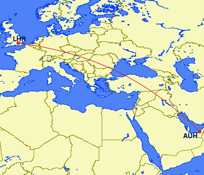 lhr auh - REVIEW - Etihad Airways : Business Class - Abu Dhabi to London (A380)