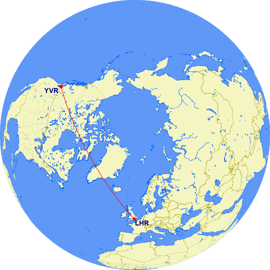 yvr lhr polar - REVIEW - Air Canada : Business Class - Vancouver to London LHR (B789)