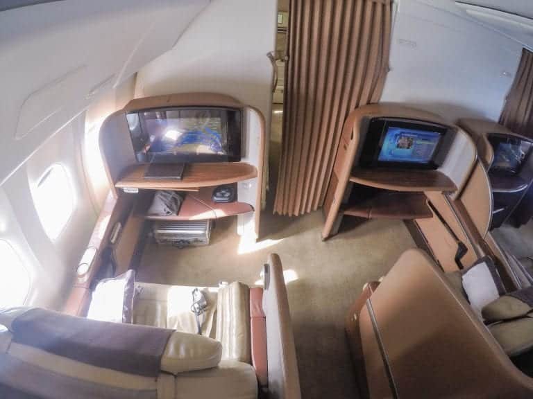 SQF777GRU 4 768x576 - REVIEW - Singapore Airlines : First Class - Barcelona BCN to Sao Paulo GRU (B77W)