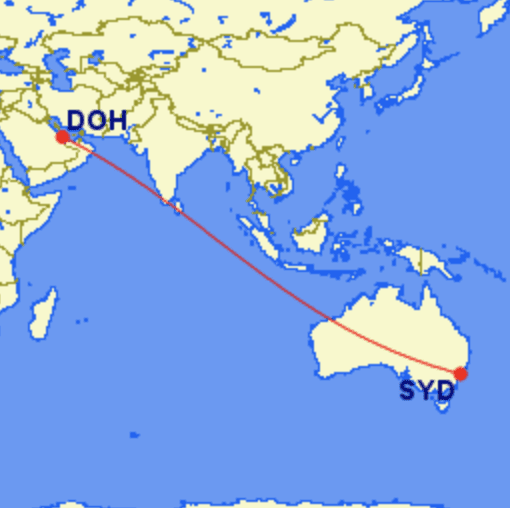 doh syd - REVIEW - Qatar : First Class - Sydney SYD to Doha DOH (A380)