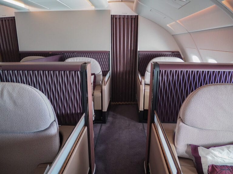 QR F A380 LHR 4 768x576 - REVIEW - Qatar Airways : First Class - A380 - Doha (DOH) to London (LHR)