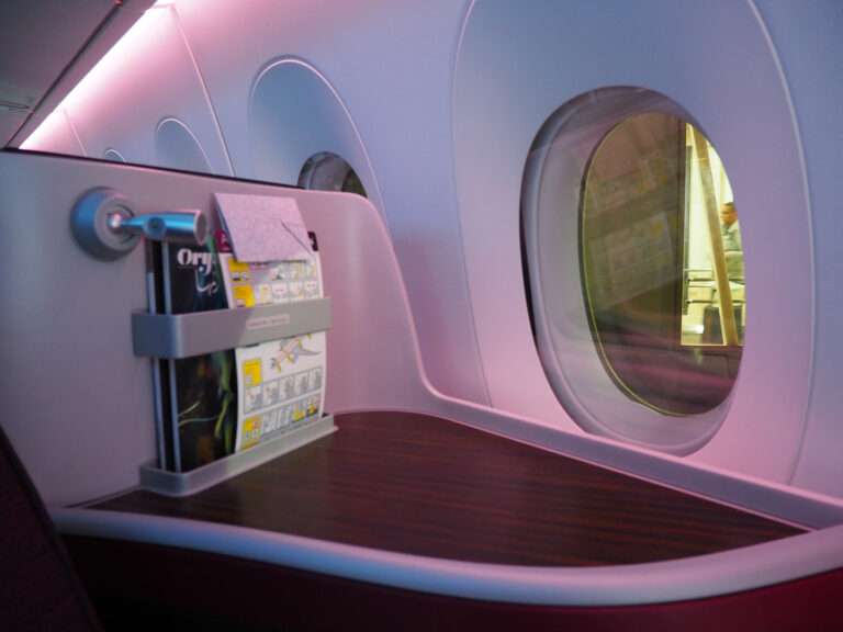 QR J A350 9 768x576 - REVIEW - Qatar Airways : Business Class - A350 - Tokyo (HND) to Doha (DOH)