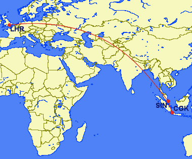 cgk sin lhr - REVIEW - Garuda Indonesia : First Class - Jakarta CGK to London LHR (B777)