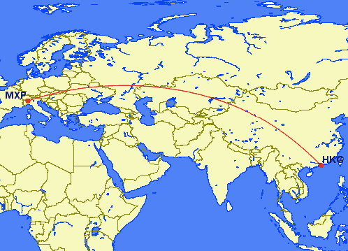 mxp hkg - REVIEW - Cathay Pacific : First Class - B777 - Milan (MXP) to Hong Kong (HKG)