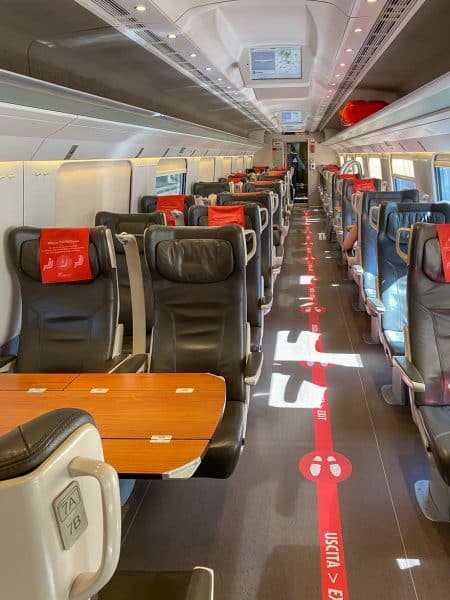 train venice florence 6 450x600 - REVIEW - Frecciargento : First Class - Train - Florence to Venice [COVID-era]