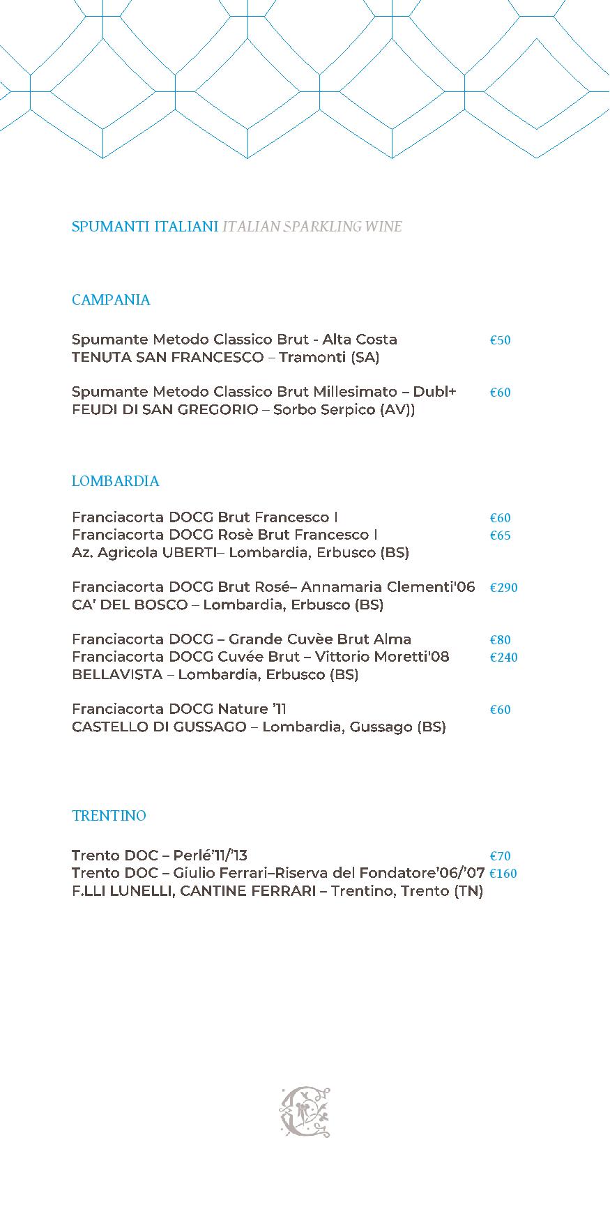 Dei Cappuccini wines menu luglio 2020 1 page 002 - REVIEW - NH Collection Grand Hotel Convento di Amalfi [COVID-era]