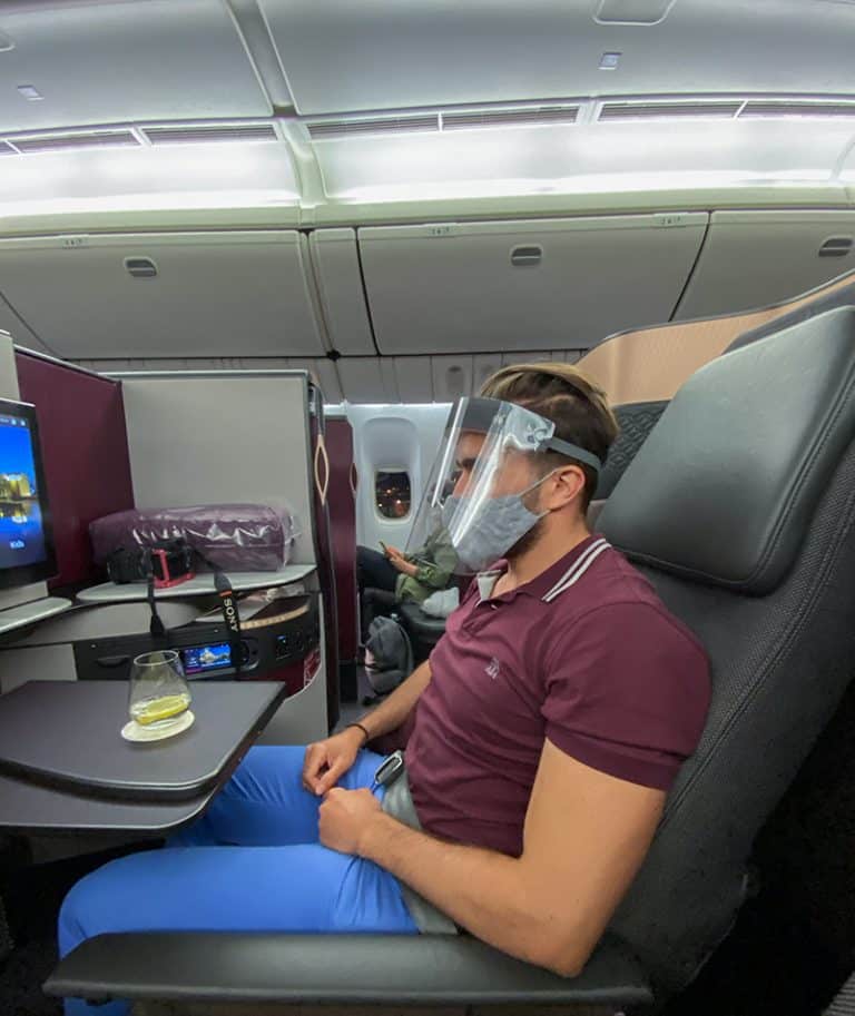 IMG 7324 768x913 - REVIEW - Qatar Airways : Q Suites - B777/A350 - Malé (MLE) to London (LHR) - [COVID-era]