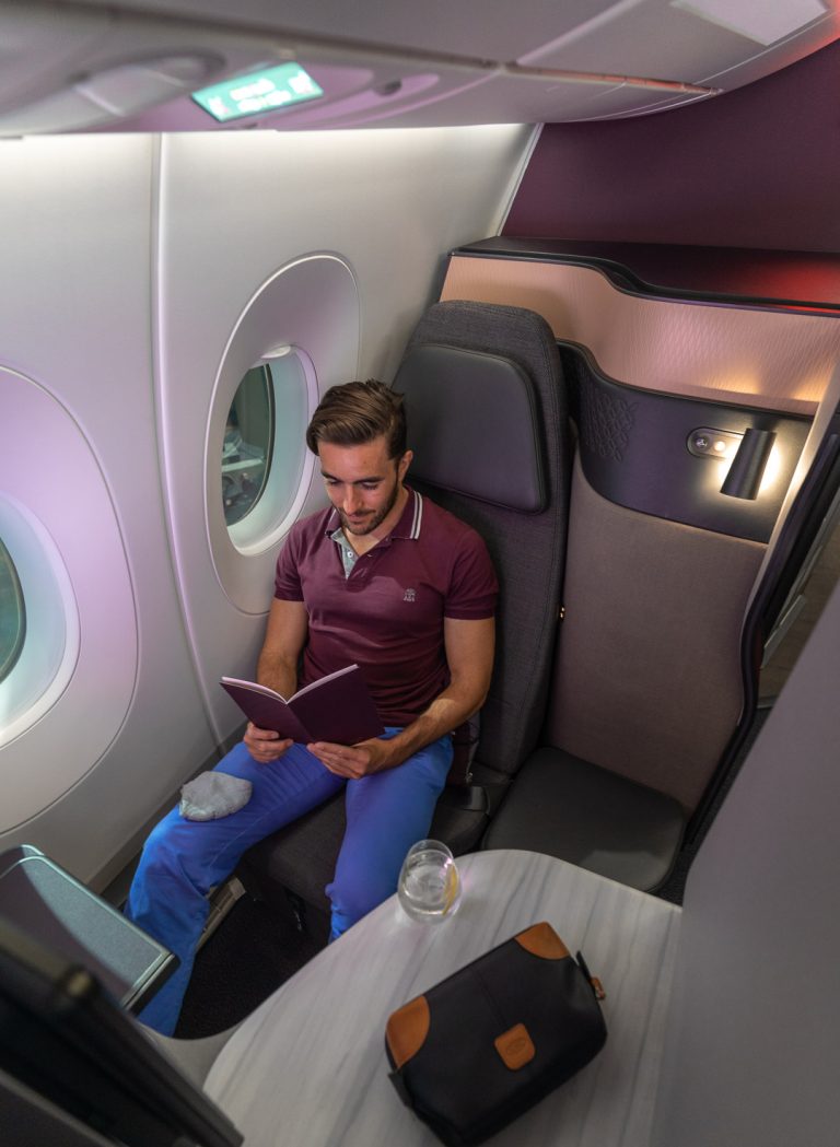 q suites covid 35 768x1049 - REVIEW - Qatar Airways : Q Suites - B777/A350 - Malé (MLE) to London (LHR) - [COVID-era]