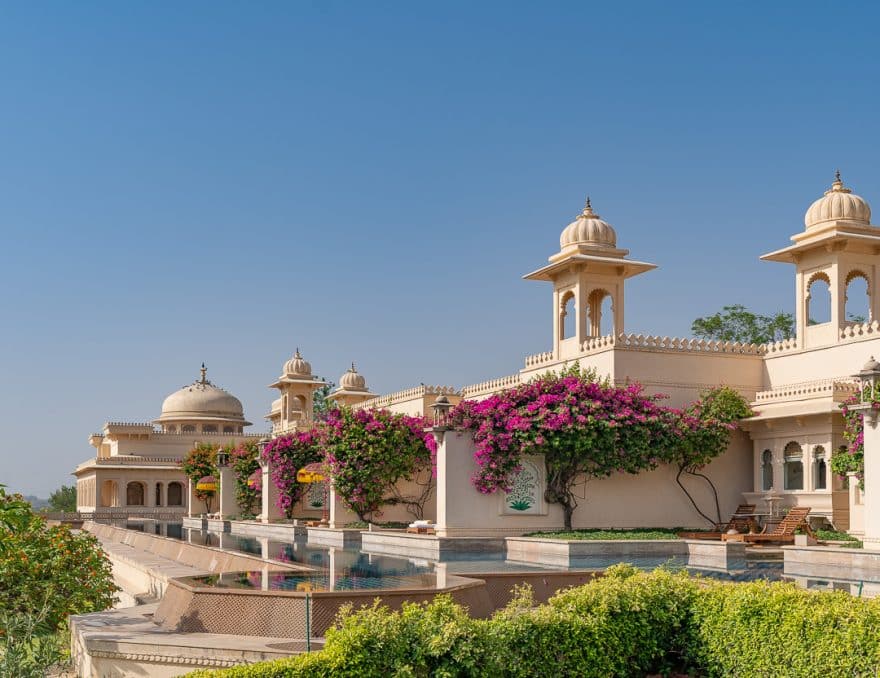 Udaivilas pool 1 880x678 - REVIEW - Oberoi New Delhi