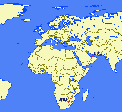 jnb dxb - REVIEW - Emirates : Business Class - A380 - Johannesburg (JNB) to Dubai (DXB)