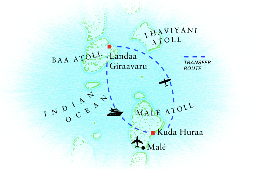 FS kuda landaa map 880x570 - REVIEW - Four Seasons Kuda Huraa, Maldives