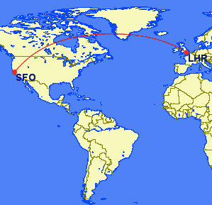 sfo lhr - REVIEW - Virgin Atlantic : Upper Class - B787 - London (LHR) to San Francisco (SFO)