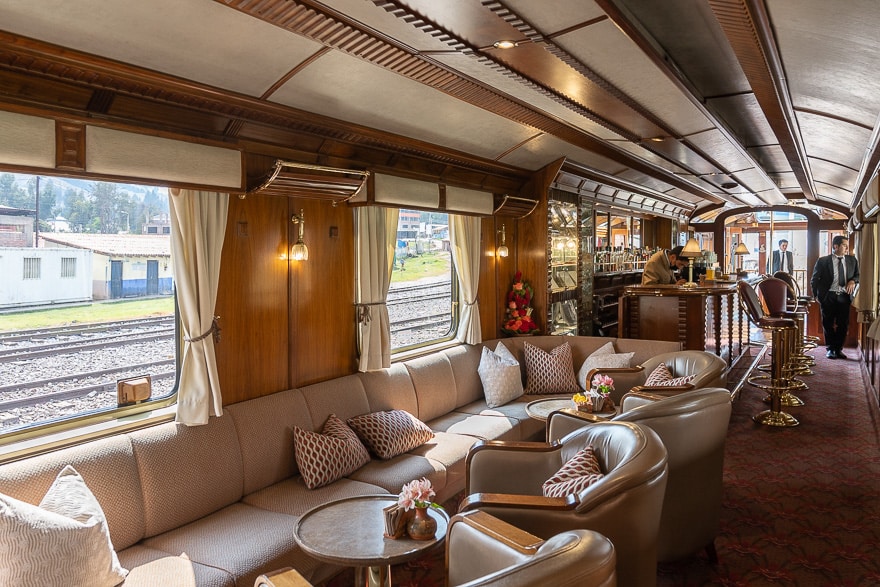 Belmond Hiram Bingham - bar carriage