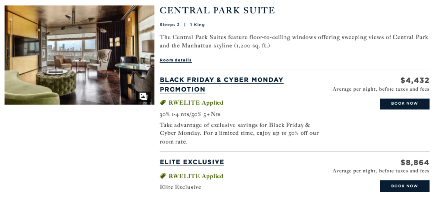 carlyle central park 880x402 - Black Friday Savings at Rosewood Hotels